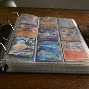 Pokemon Trading Card Binder - Black and Blue